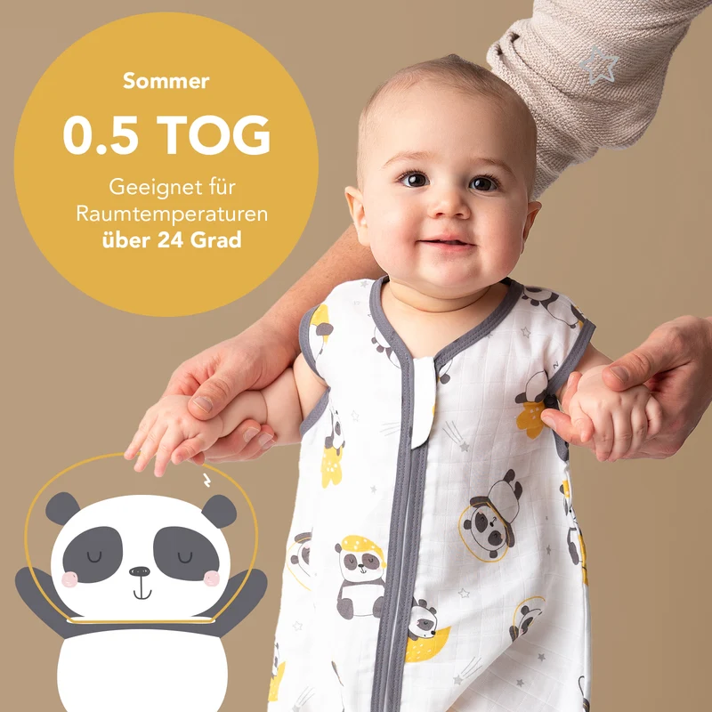 Musselin Babyschlafsack, 0.5 TOG