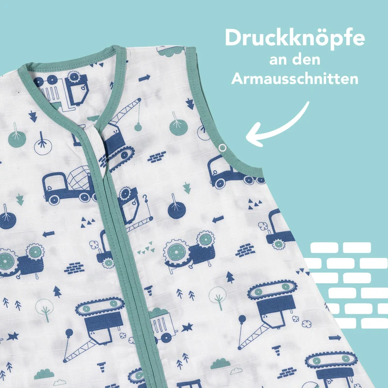 Musselin Babyschlafsack, 0.5 TOG