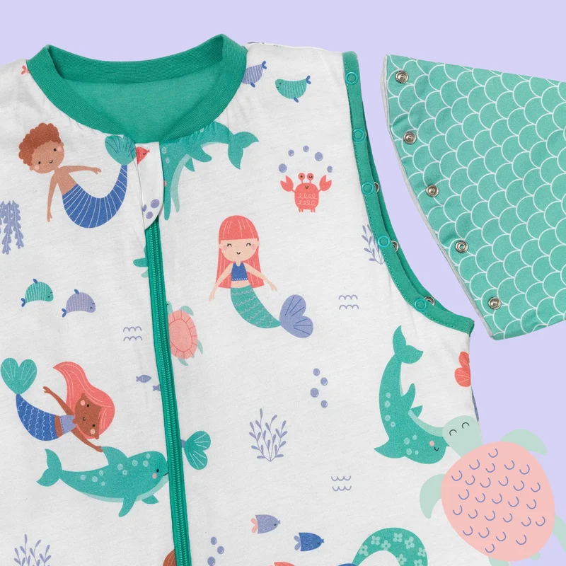 Schlafsack mit Füßen und umklappbaren Bündchen, 2.5 TOG