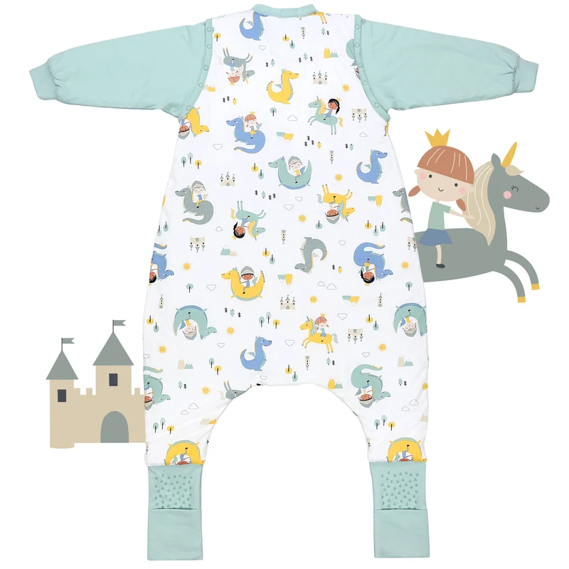 Schlafsack mit Füßen und umklappbaren Bündchen, 2.5 TOG