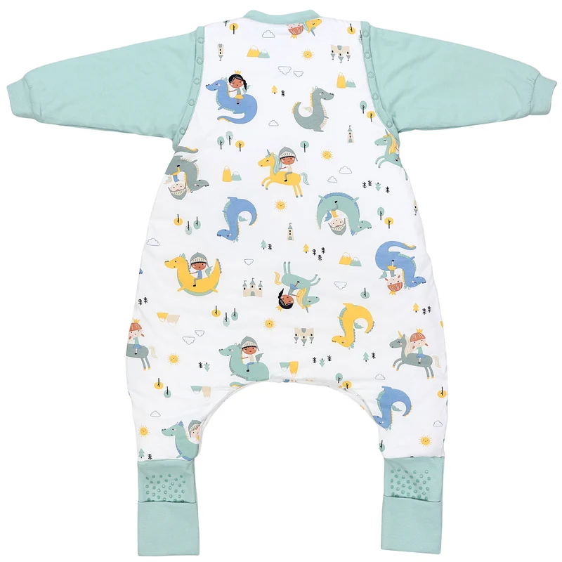 Schlafsack mit Füßen und umklappbaren Bündchen, 2.5 TOG