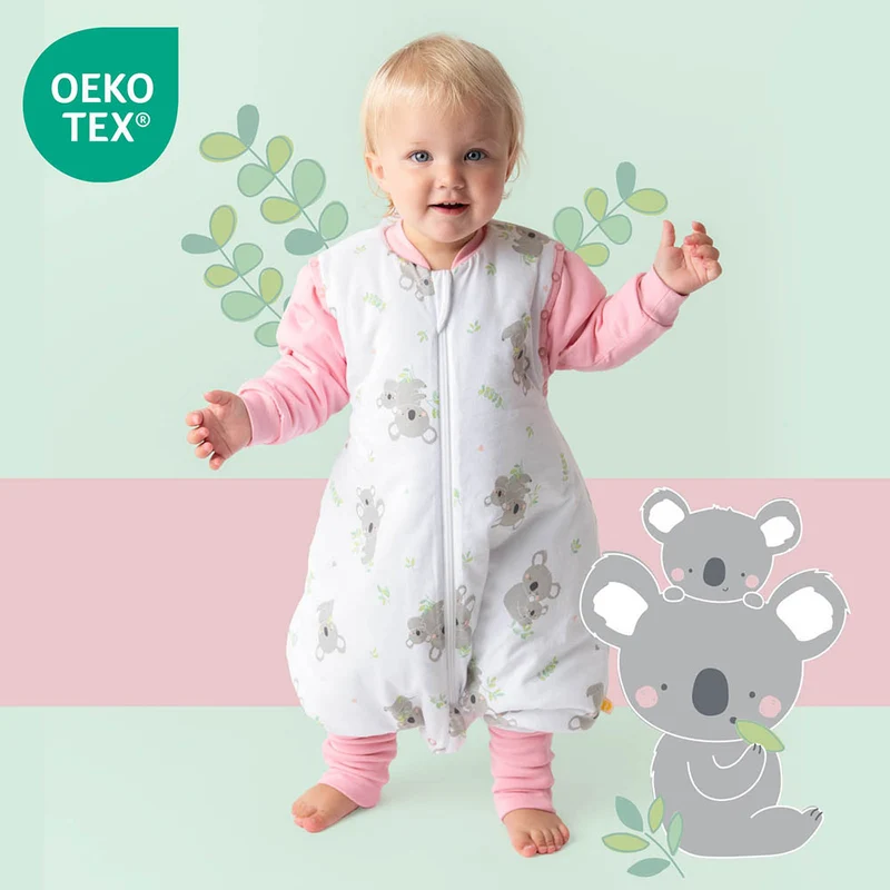 Schlafsack mit Füßen und umklappbaren Bündchen, 2.5 TOG