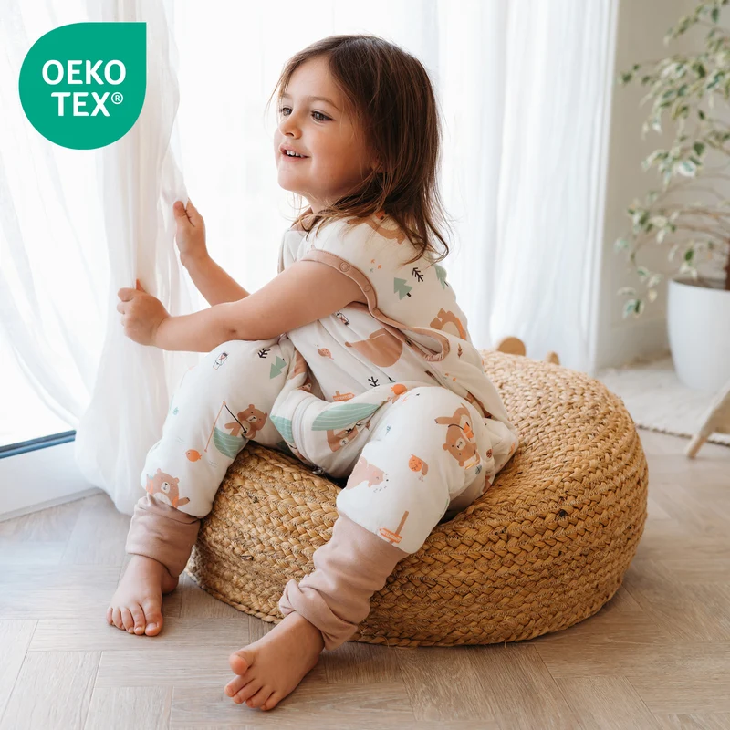 Schlafsack mit Füßen, umklappbaren Bündchen und Ärmeln, 1.0 TOG
