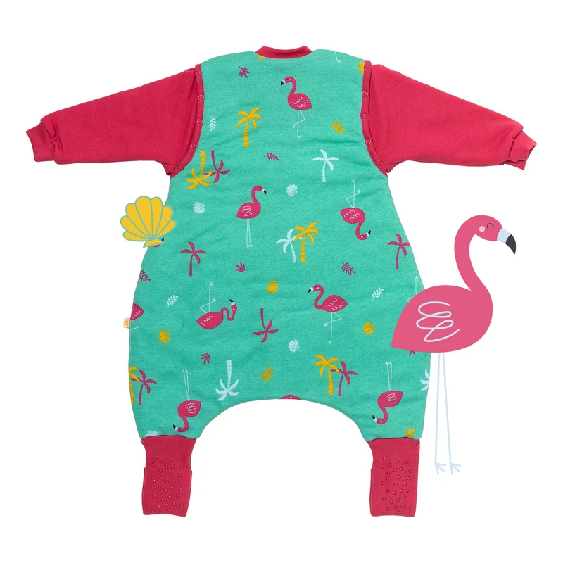 Bio Schlafsack mit Füßen und umklappbaren Bündchen 2.5 TOG