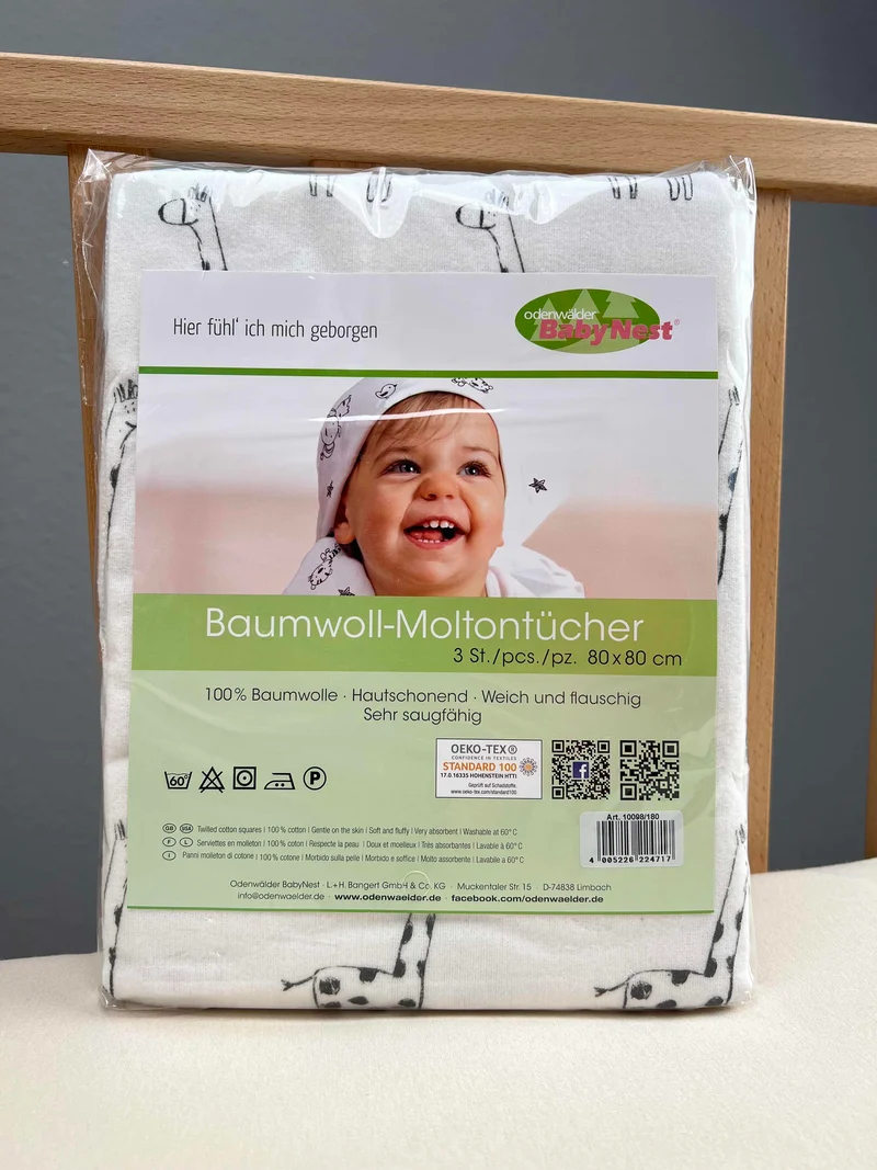Moltontücher Giraffe 3er Pack