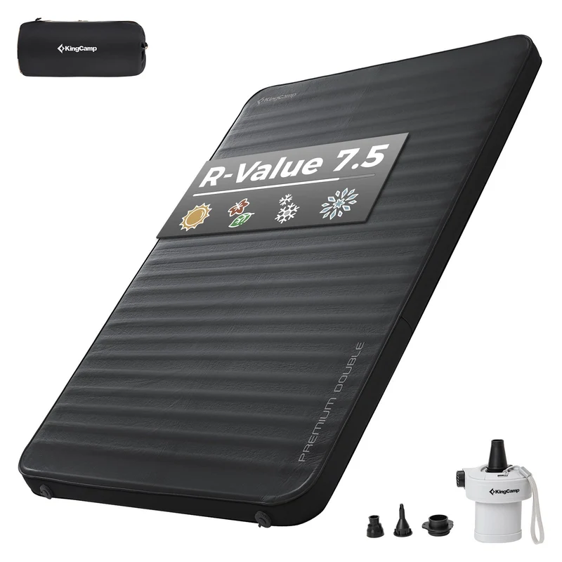 Double Self-Inflating Camping Mattress with Pump