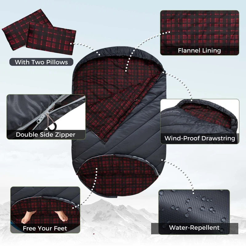 FREESPACE 250D Double-Sized Sleeping Bag
