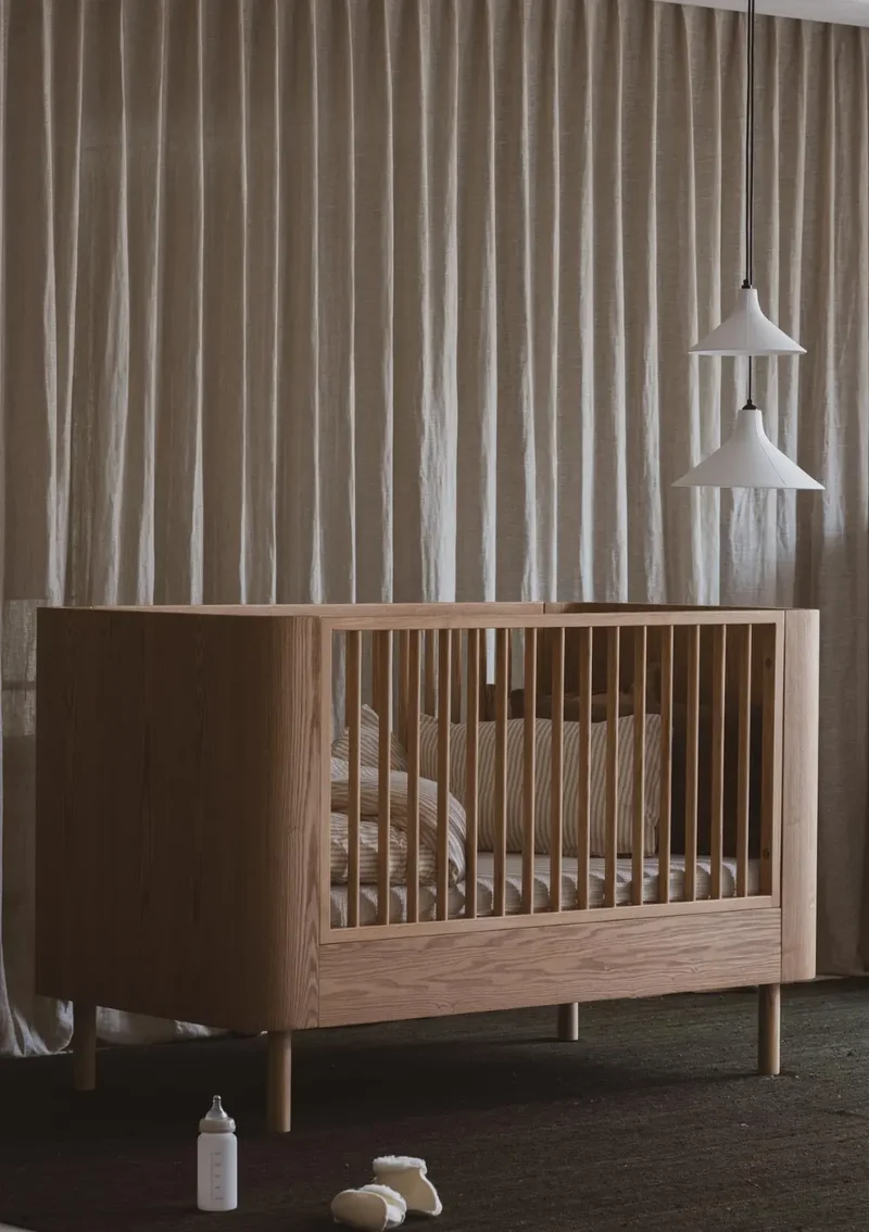 2-in-1 Babybett 'Yume' Natural Ash 140 x 70 cm