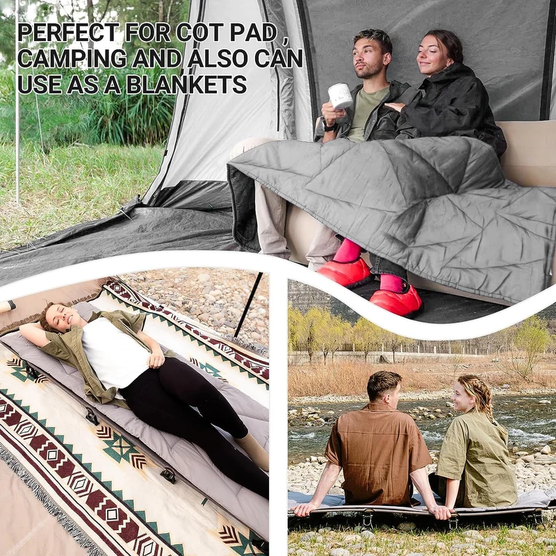 Extra Thick Camping Sleeping Cot Cotton Mat