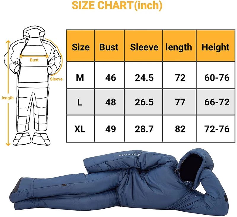 Ultralight All Season Wearable Sleeping Bag