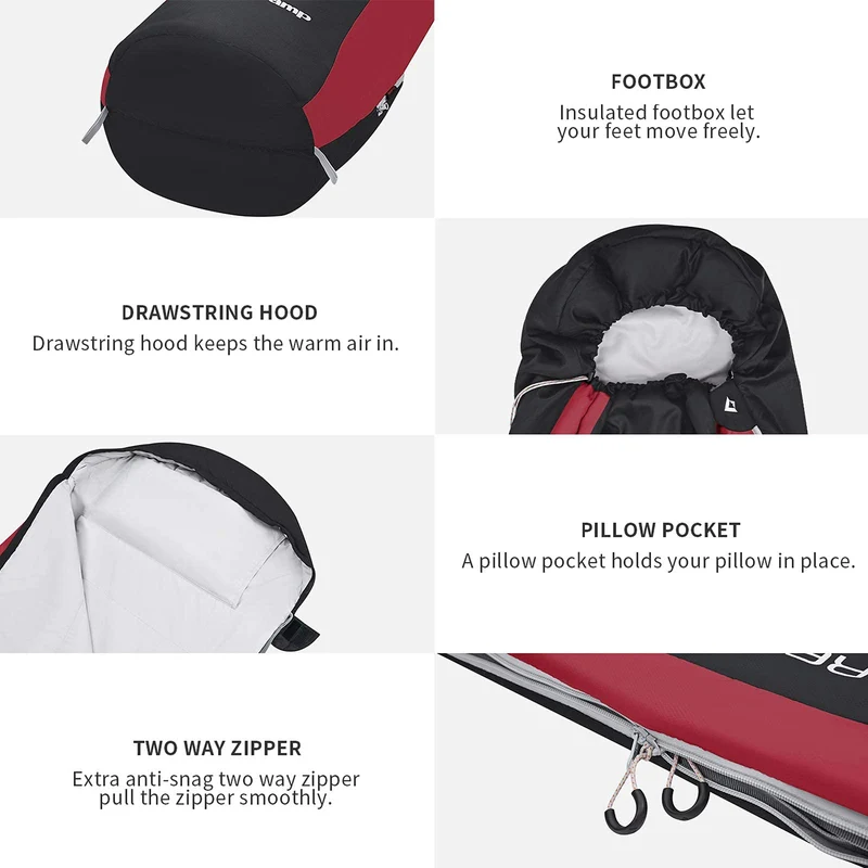 Mummy Ultralight Backpacking Sleeping Bags