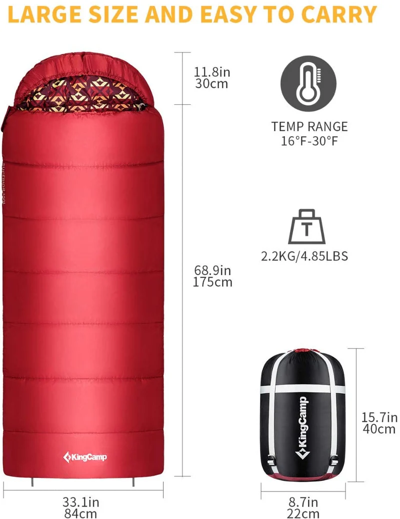 3 Season Camping Sleeping Bag