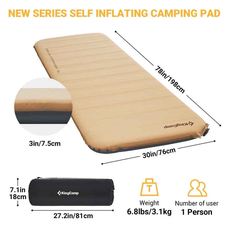 Single Self-Inflating Mattress