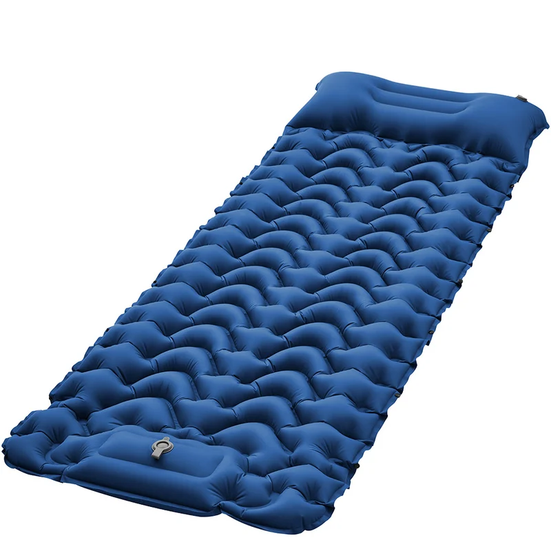 Inflatable Sleeping Pad with Pillow & Built-in Pump
