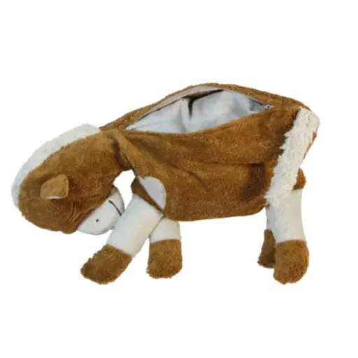 Bio Kuschelkissen Pferd aus Baumwolle – Spelzfüllung, GOTS