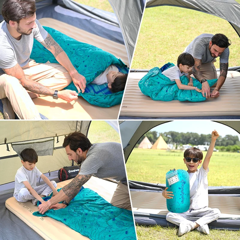 KingCamp Galaxy Zoo C 300 Kids' Hooded Sleeping Bag
