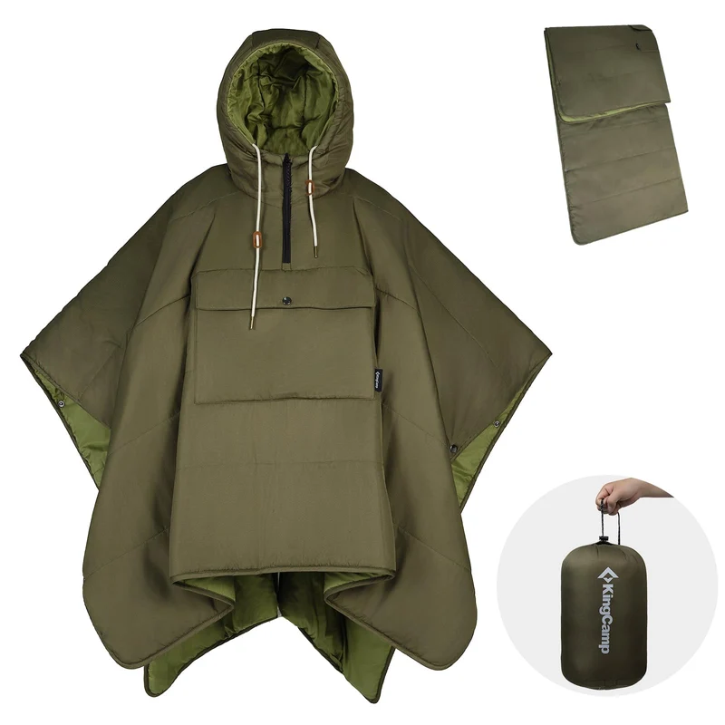 KingCamp MURANO 180 Hooded Outdoor Poncho Blanket