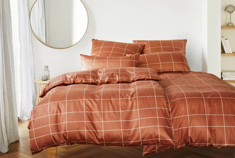 Mako Satin Bettwäsche Cross