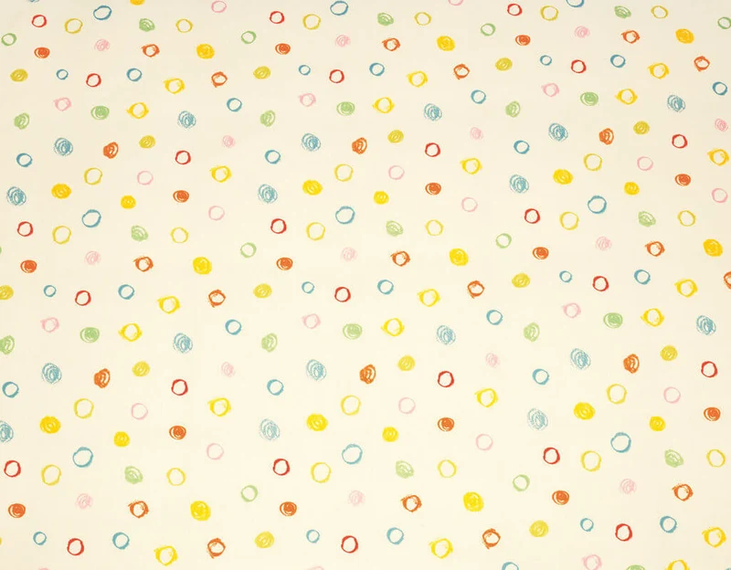 Bio Satin-Kinderbettwäsche Kritzelkreise