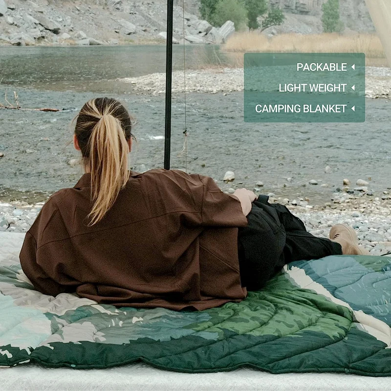 Tranquil Woods Puffy Blanket