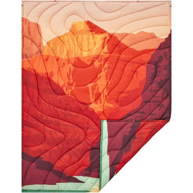 Crimson Canyon Puffy Blanket