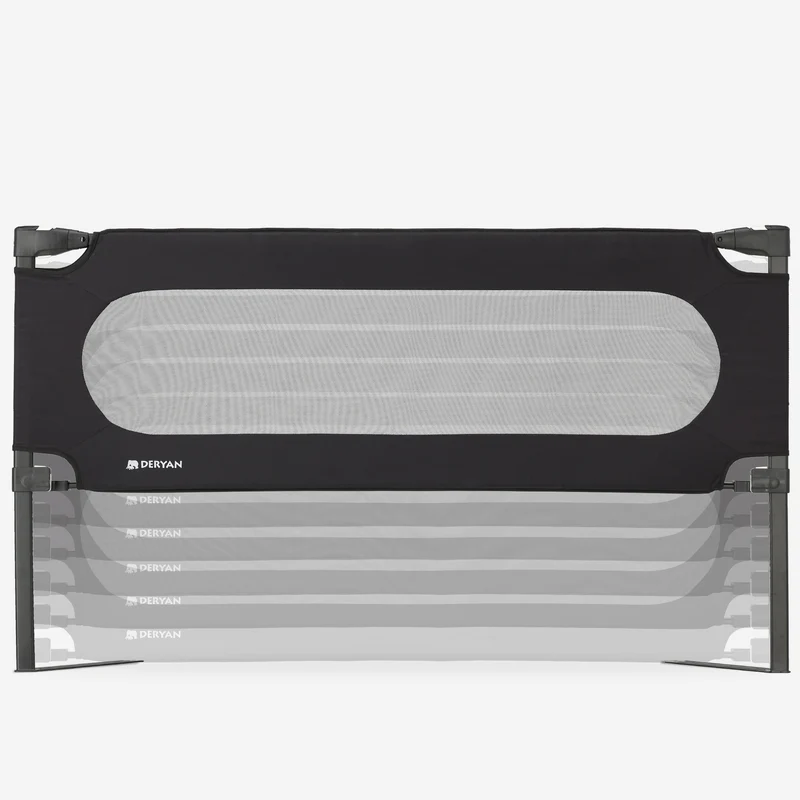 Luxus Bettgitter 150 cm Schwarz