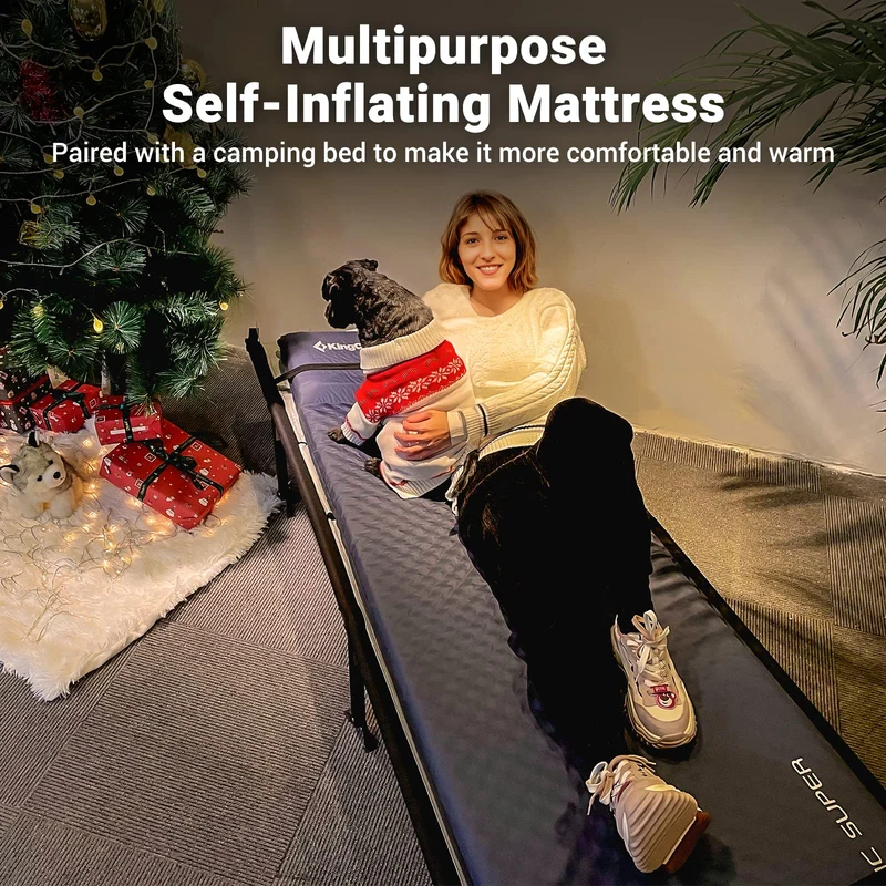 Self-Inflating Sleeping Pad with Pillow-L