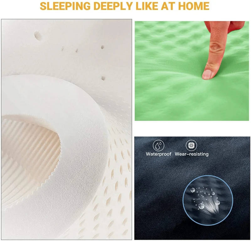 Self-Inflating Sleeping Pad with Pillow-L