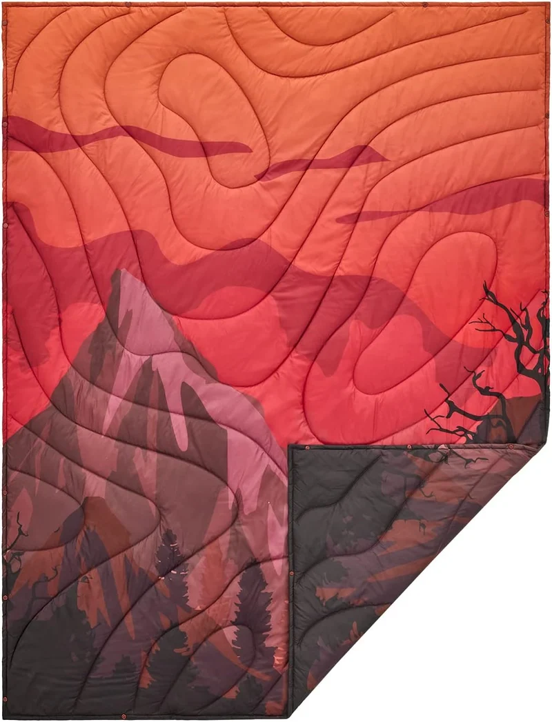 Sunset Clow Puffy Blanket