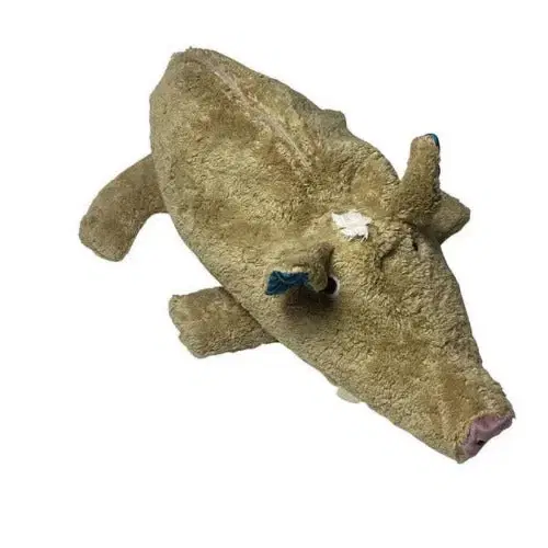Bio Kuschelkissen Wildschwein aus Baumwolle – Spelzfüllung, GOTS