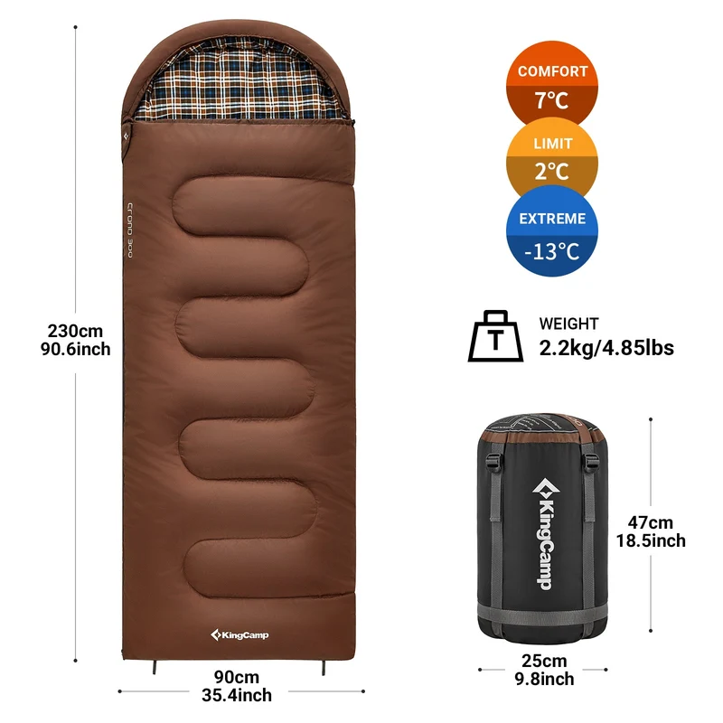 35F Flannel Liner 3 Season Sleeping Bag