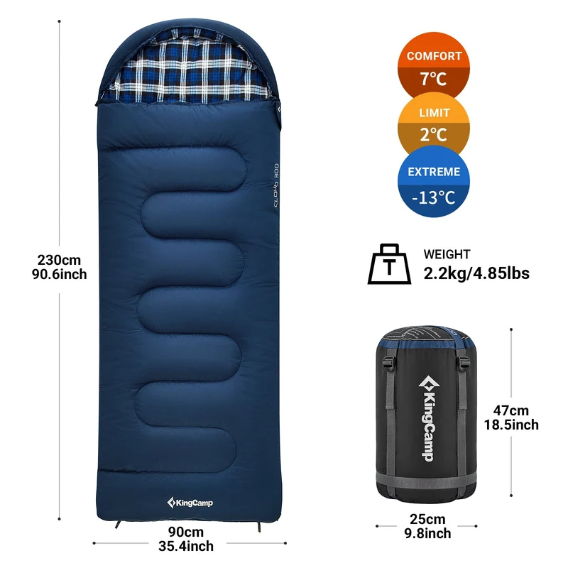 35F Flannel Liner 3 Season Sleeping Bag
