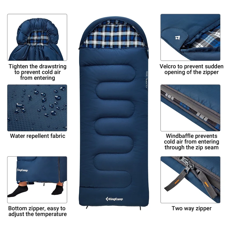 35F Flannel Liner 3 Season Sleeping Bag