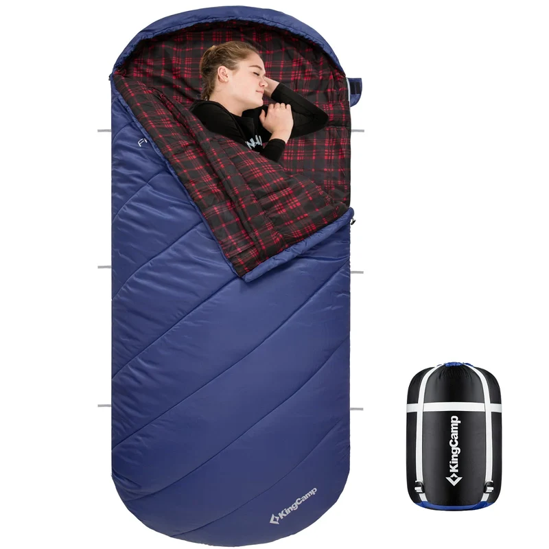 43F Plus Size Flannel 3-4 Season Sleeping Bag