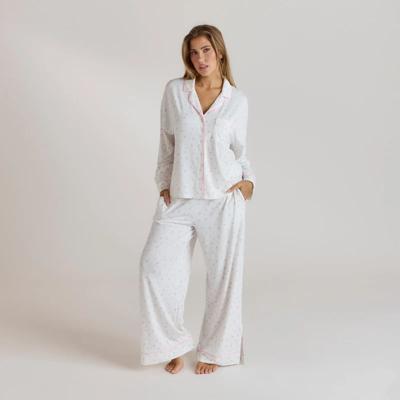 Modal Pyjamahemd - Florales Muster