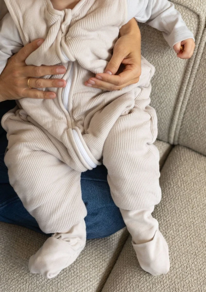 Schlafsack mit Umschlag-Fuß TOG 2,5 Essential Beige