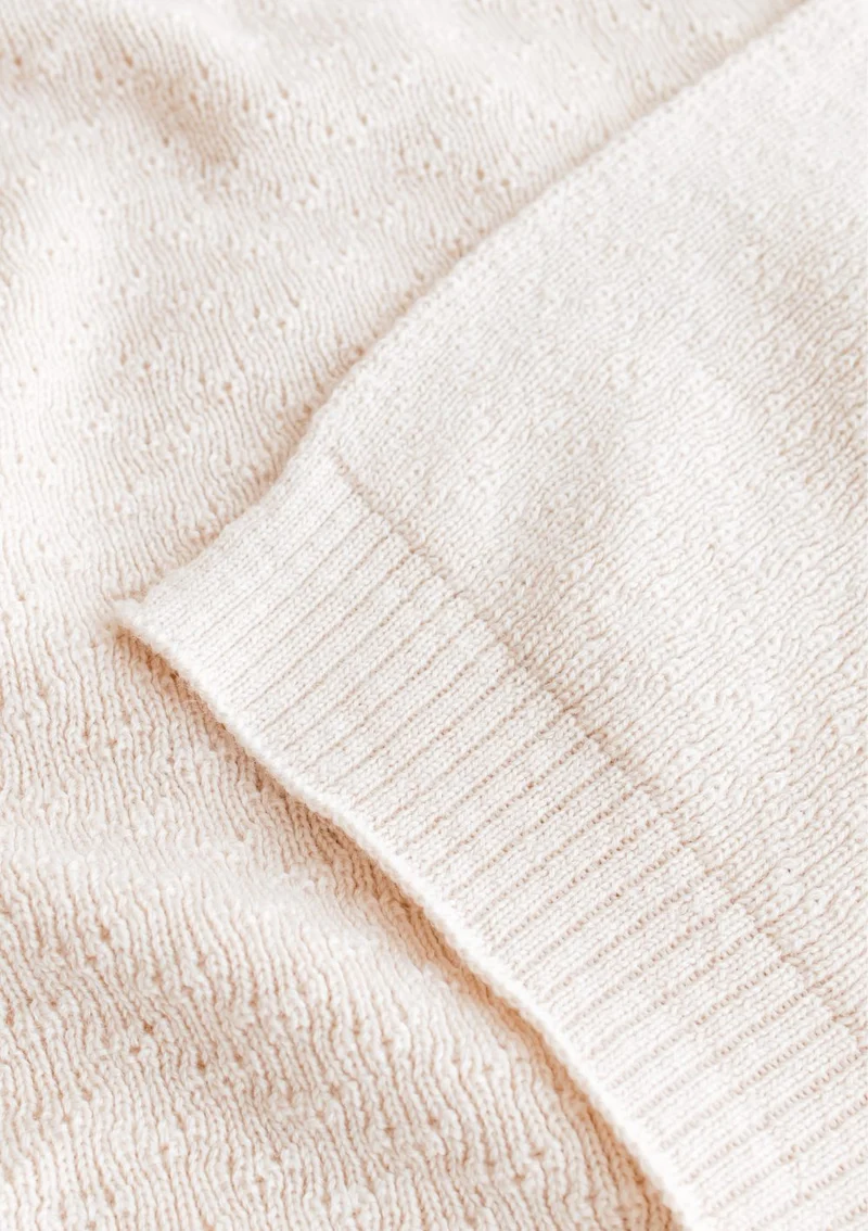 Merino Decke 'Dora' Cream