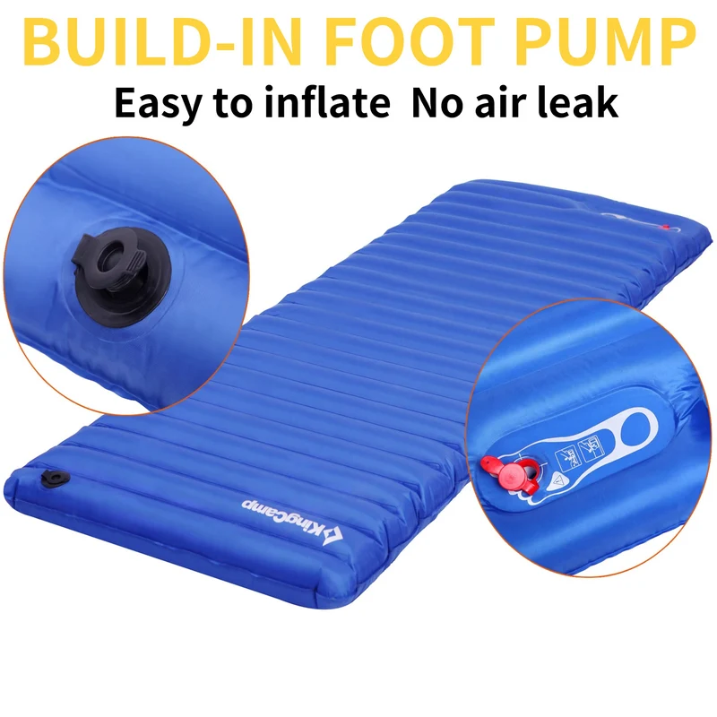 Inflatable Air Foot Press Sleeping Pad Single/Double