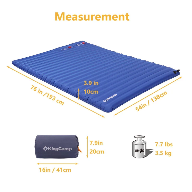 Inflatable Air Foot Press Sleeping Pad Single/Double