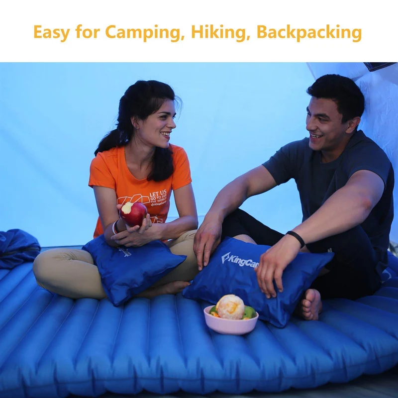Inflatable Air Foot Press Sleeping Pad Single/Double