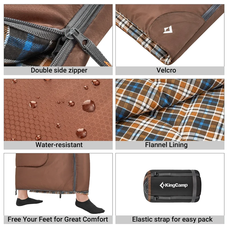 32F 3 Season Cotton Flannel Sleeping Bag