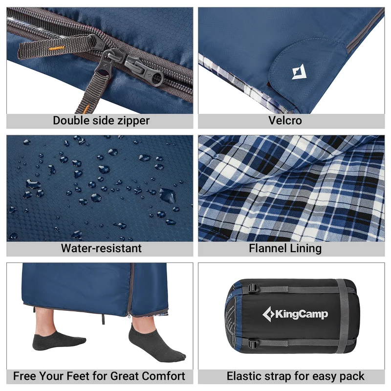 32F 3 Season Cotton Flannel Sleeping Bag