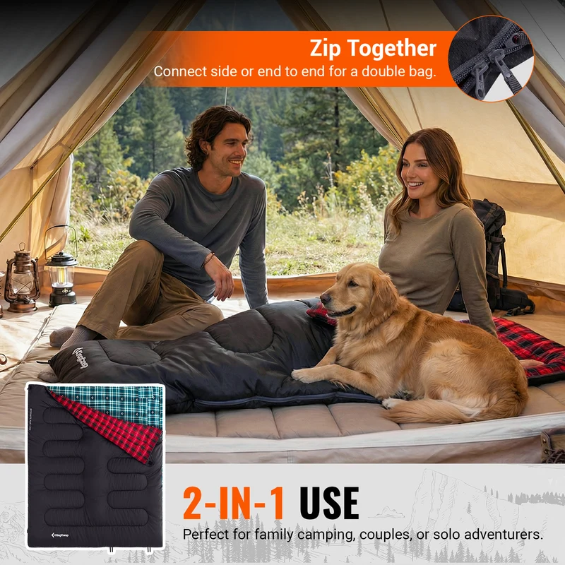 32F 3 Season Cotton Flannel Sleeping Bag