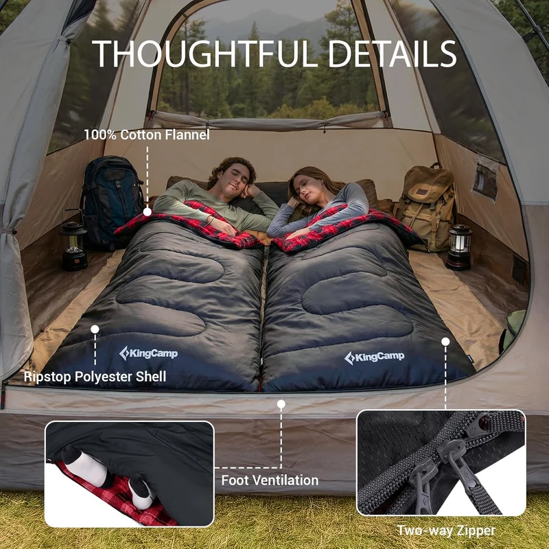 32F 3 Season Cotton Flannel Sleeping Bag