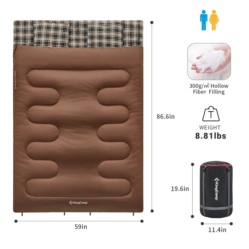35F 3 Season Double Sleeping Bag