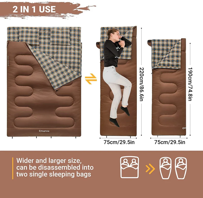 35F 3 Season Double Sleeping Bag