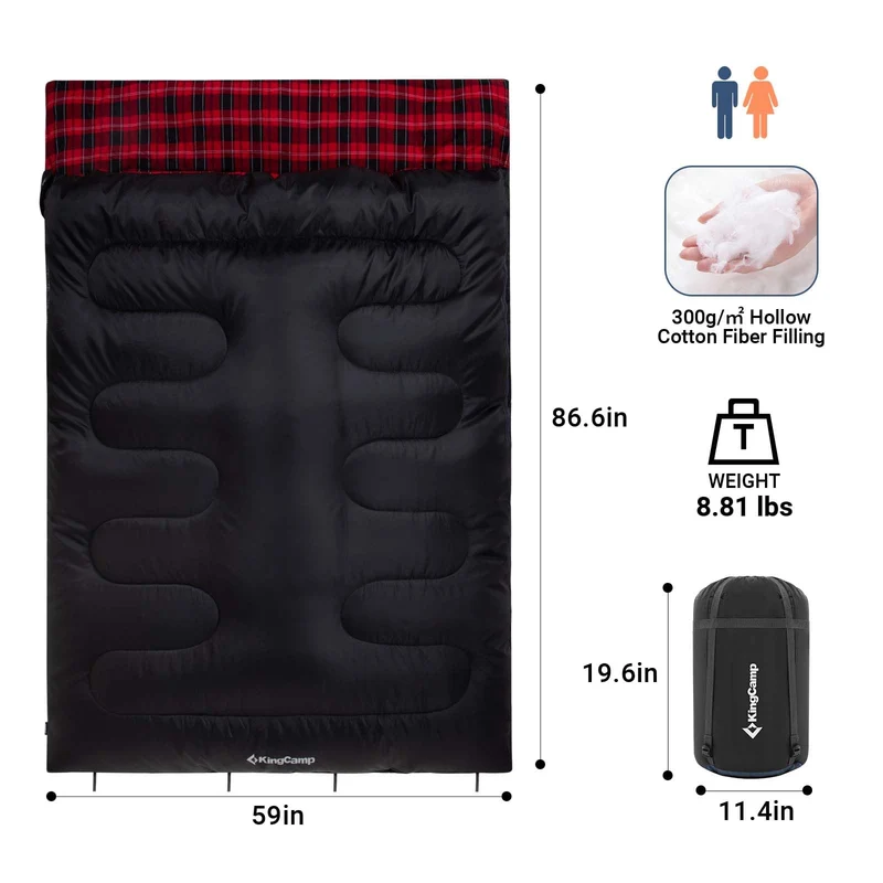 35F 3 Season Double Sleeping Bag