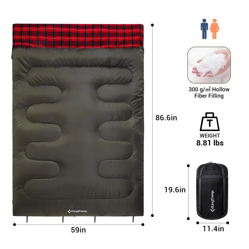35F 3 Season Double Sleeping Bag