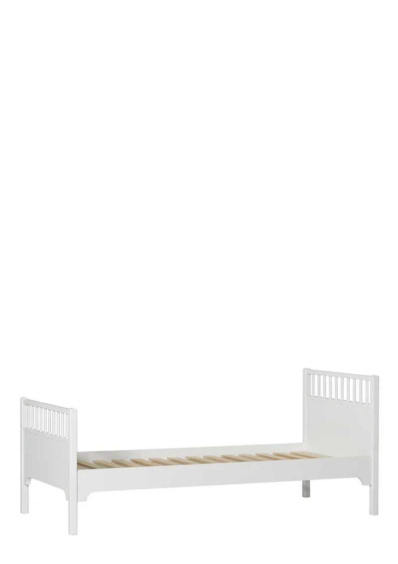 Einzelbett 'Seaside Classic' weiß 200 x 90 cm
