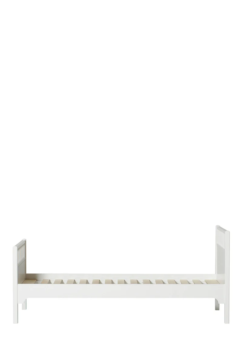 Einzelbett 'Seaside Classic' weiß 200 x 90 cm